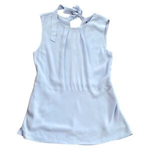 Ann Taylor Factory Tie Back Peplum Shell